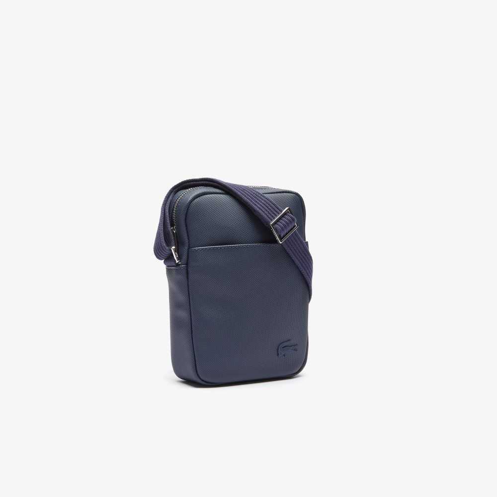 Lacoste Classic Petit Pique Vertical Zip Azul Marino | 6517-UNXBE