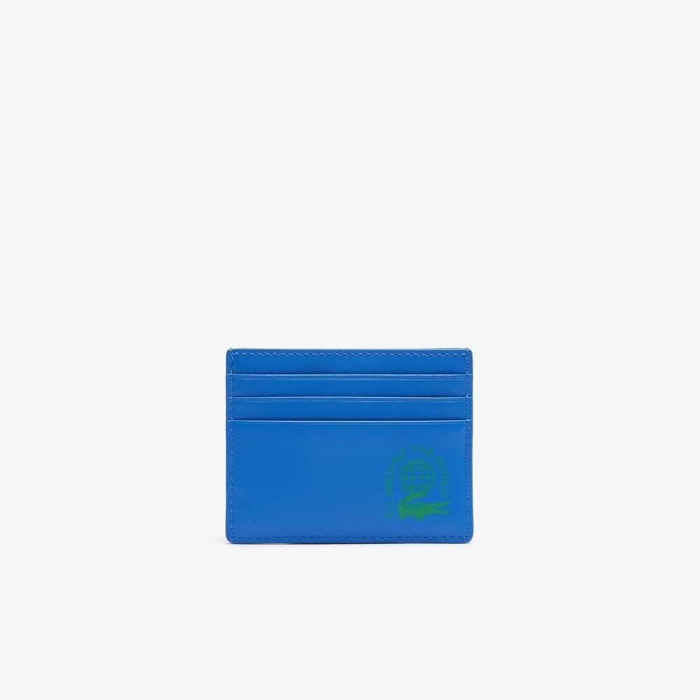 Lacoste Color-Block Nautical Print Card Holder Azules | 6089-AXIEJ