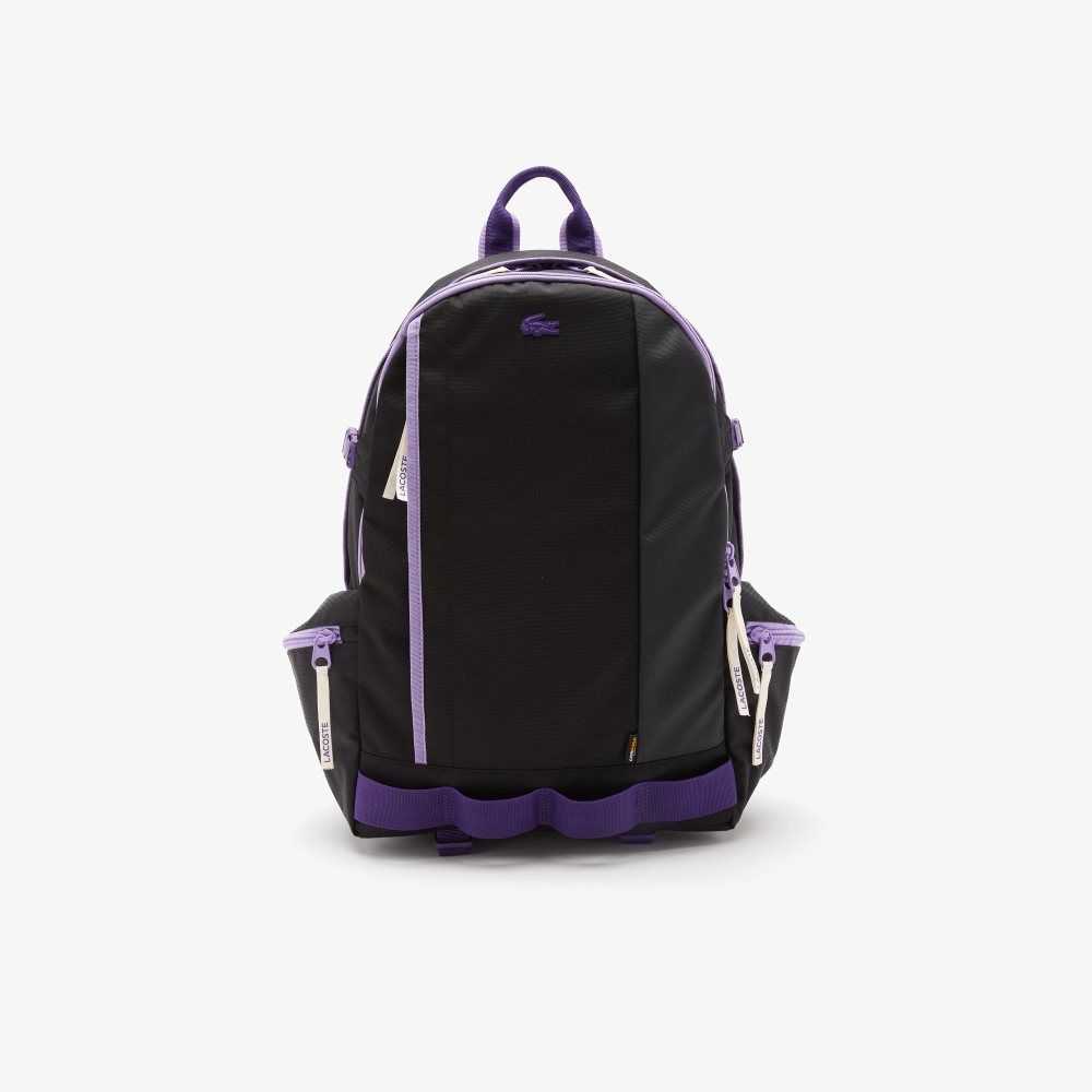 Lacoste Color-Block Zip Pocket Backpack Multicolor | 0321-WXJDM