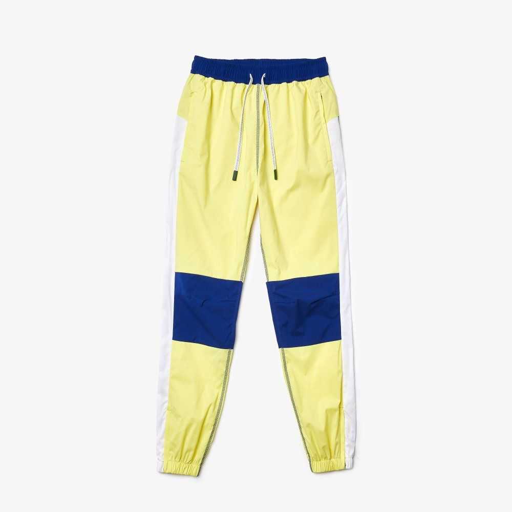 Lacoste Colorblock Tracksuit Estilo Amarillo Blancas Azules | 8601-EUMIC