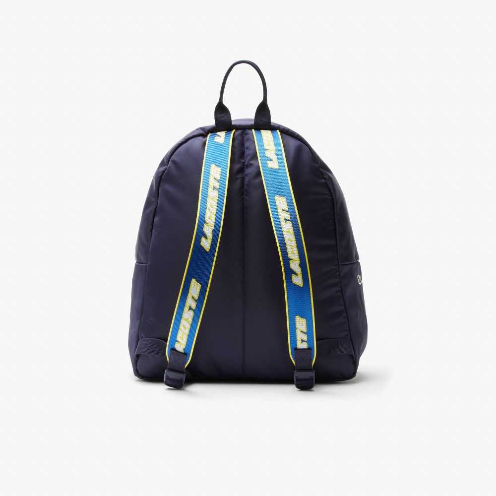 Lacoste Comic Print Backpack Azules | 4078-KPZTO