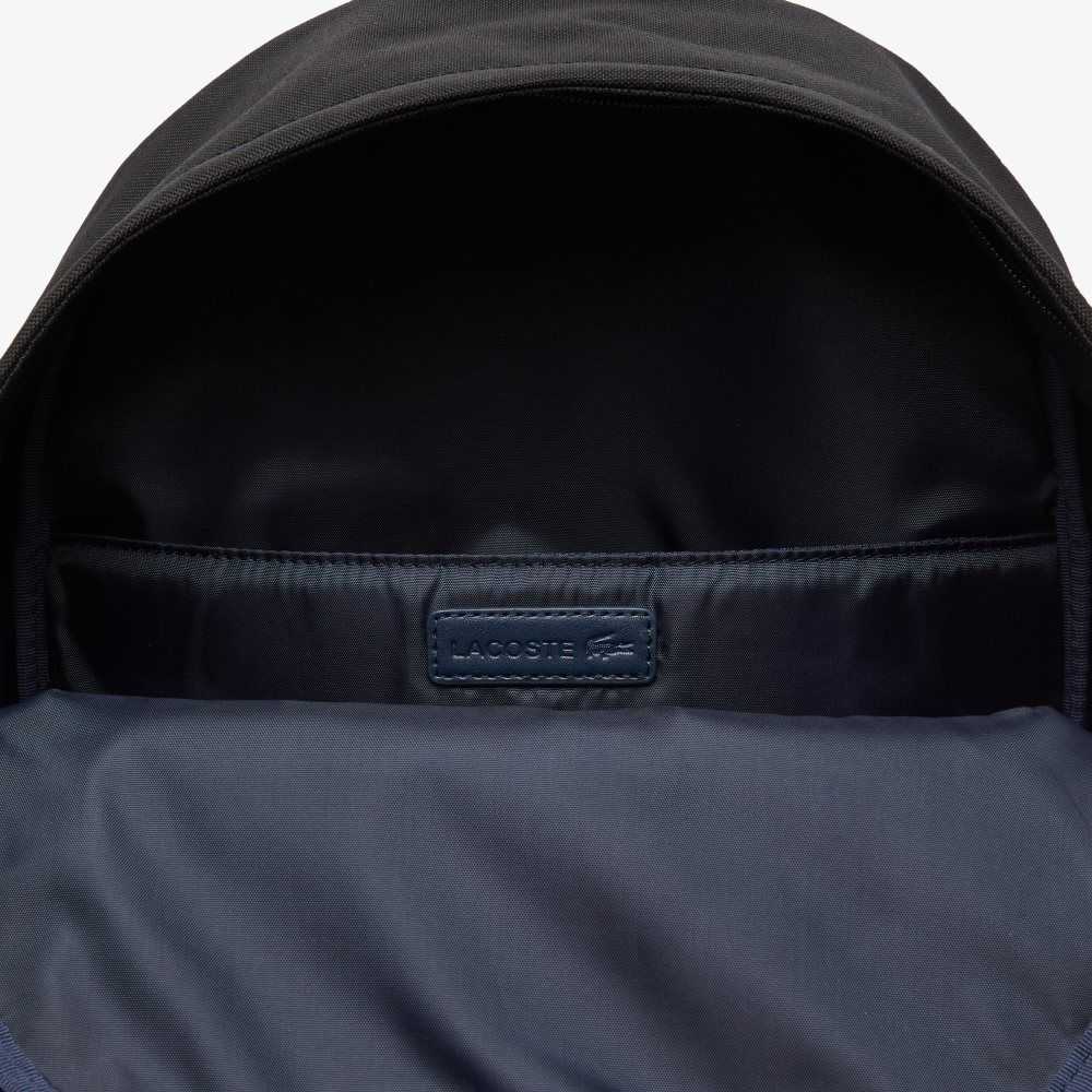 Lacoste Computer Compartment Backpack Negras | 0268-KGPHF