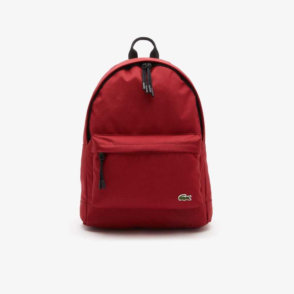 Lacoste Computer Compartment Backpack Rojas | 9452-ZUHVI