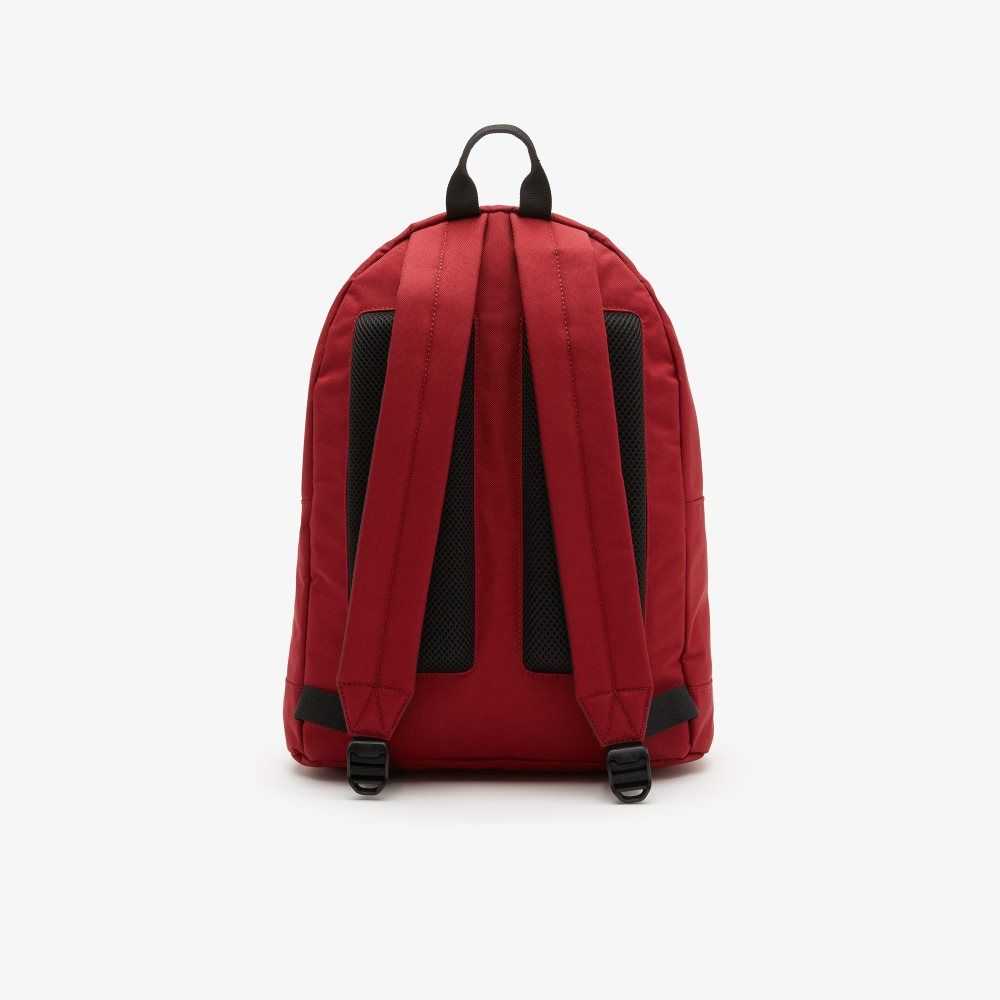 Lacoste Computer Compartment Backpack Rojas | 9452-ZUHVI