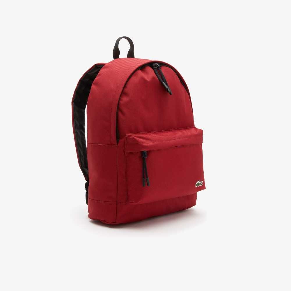 Lacoste Computer Compartment Backpack Rojas | 9452-ZUHVI