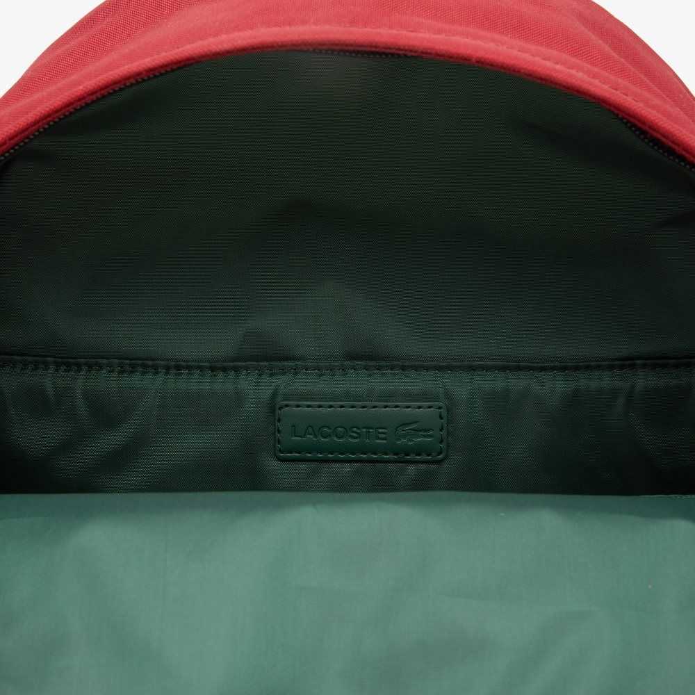 Lacoste Computer Compartment Backpack Rojas | 9452-ZUHVI