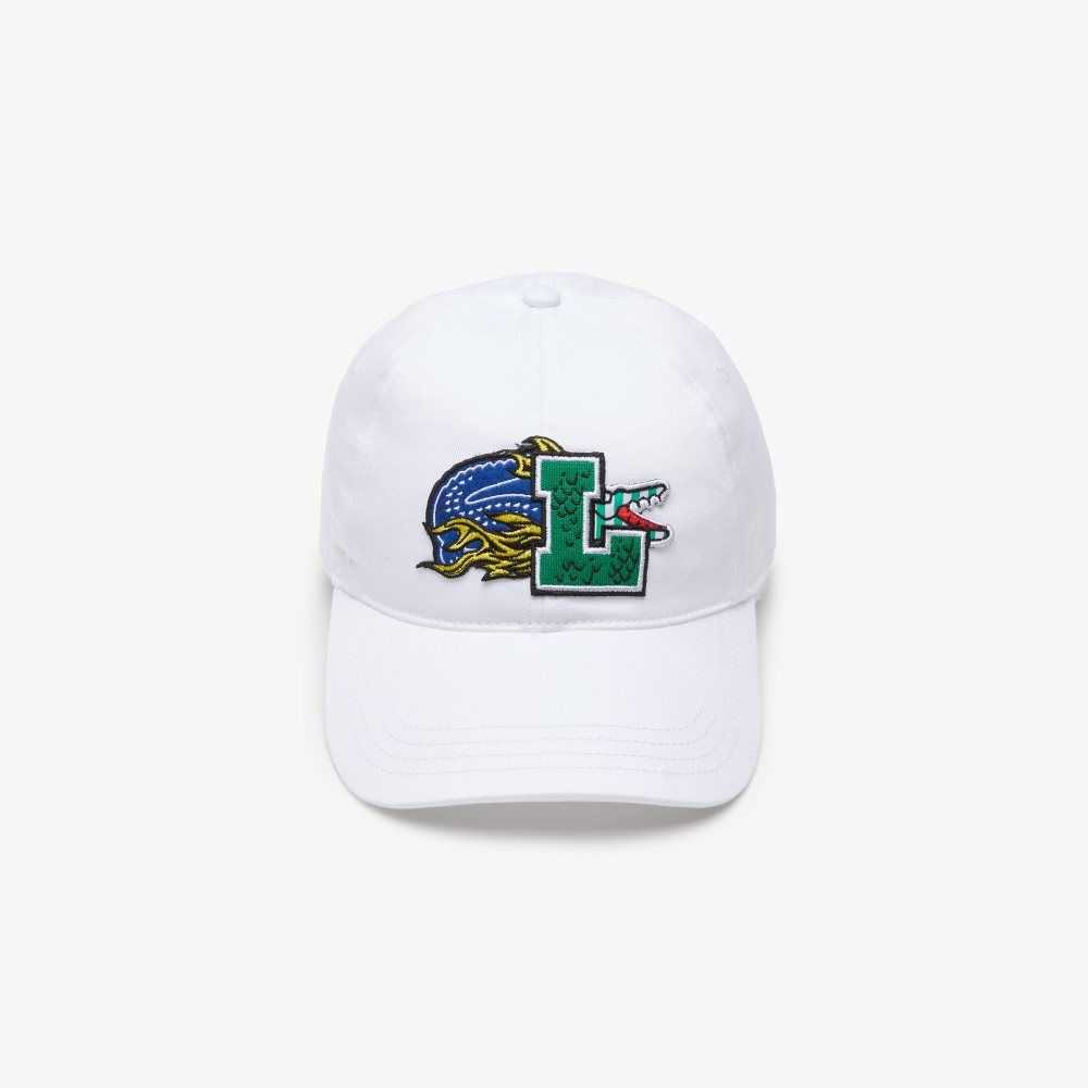 Lacoste Contrast Badge Blancas | 4105-BPRAI