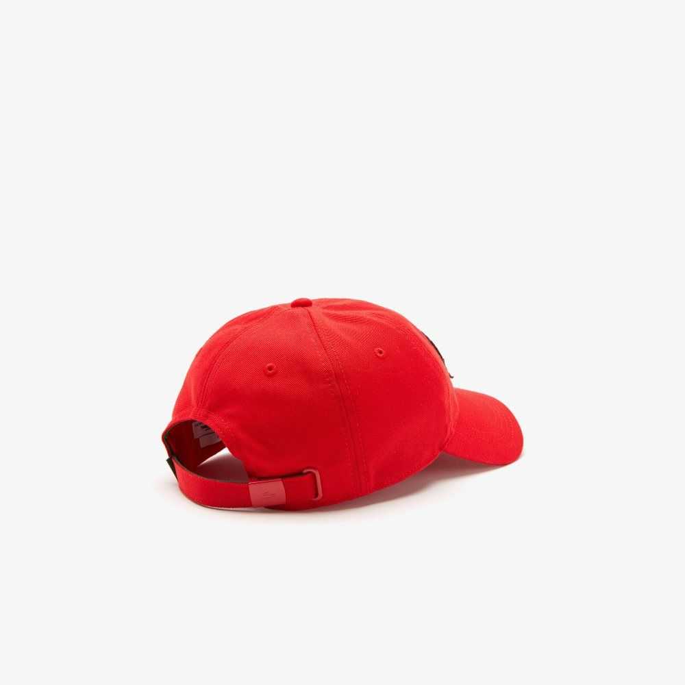 Lacoste Contrast Badge Rojas | 1460-MHBUO