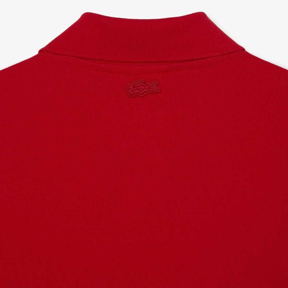 Lacoste Contrast Placket And Crocodile Badge Rojas | 9602-XTREP