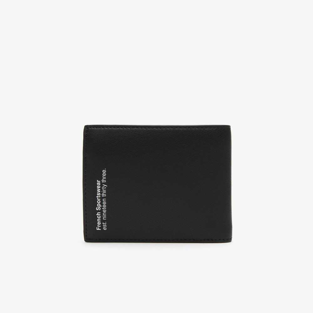 Lacoste Contrast Print Wallet Negras | 0427-FYRZL