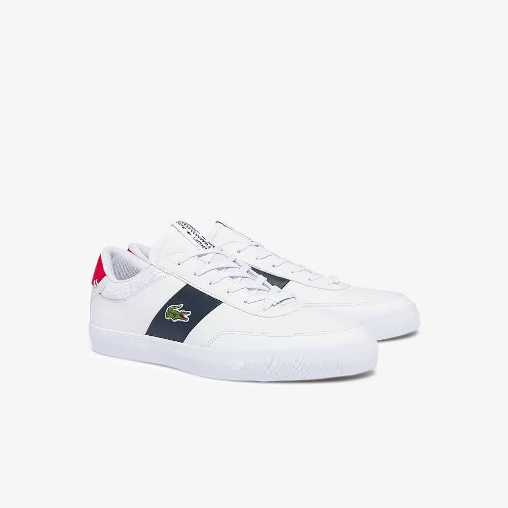 Lacoste Court-Master Cuero and Blancas Azules Rojas | 4653-XIOUR