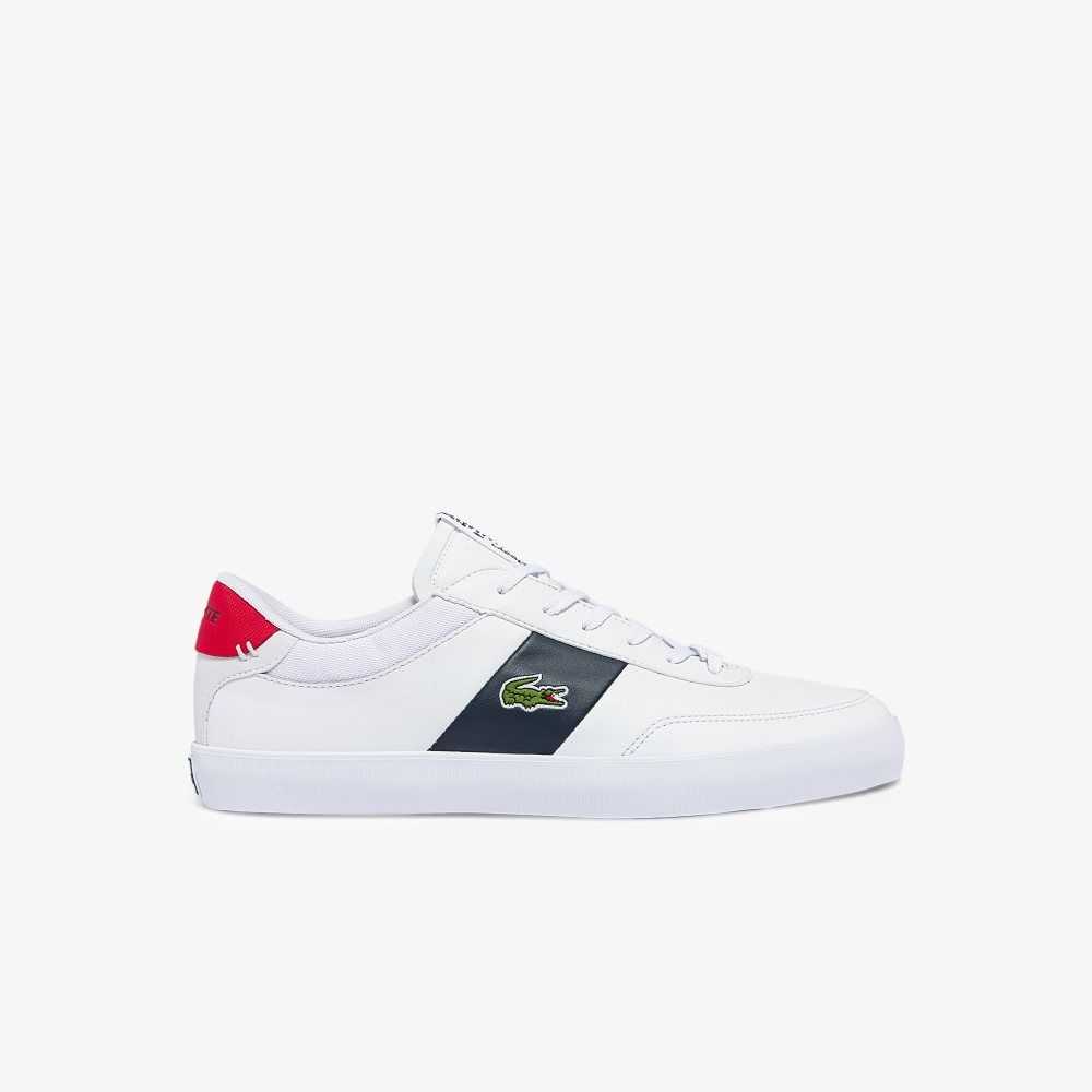 Lacoste Court-Master Cuero and Blancas Azules Rojas | 4653-XIOUR