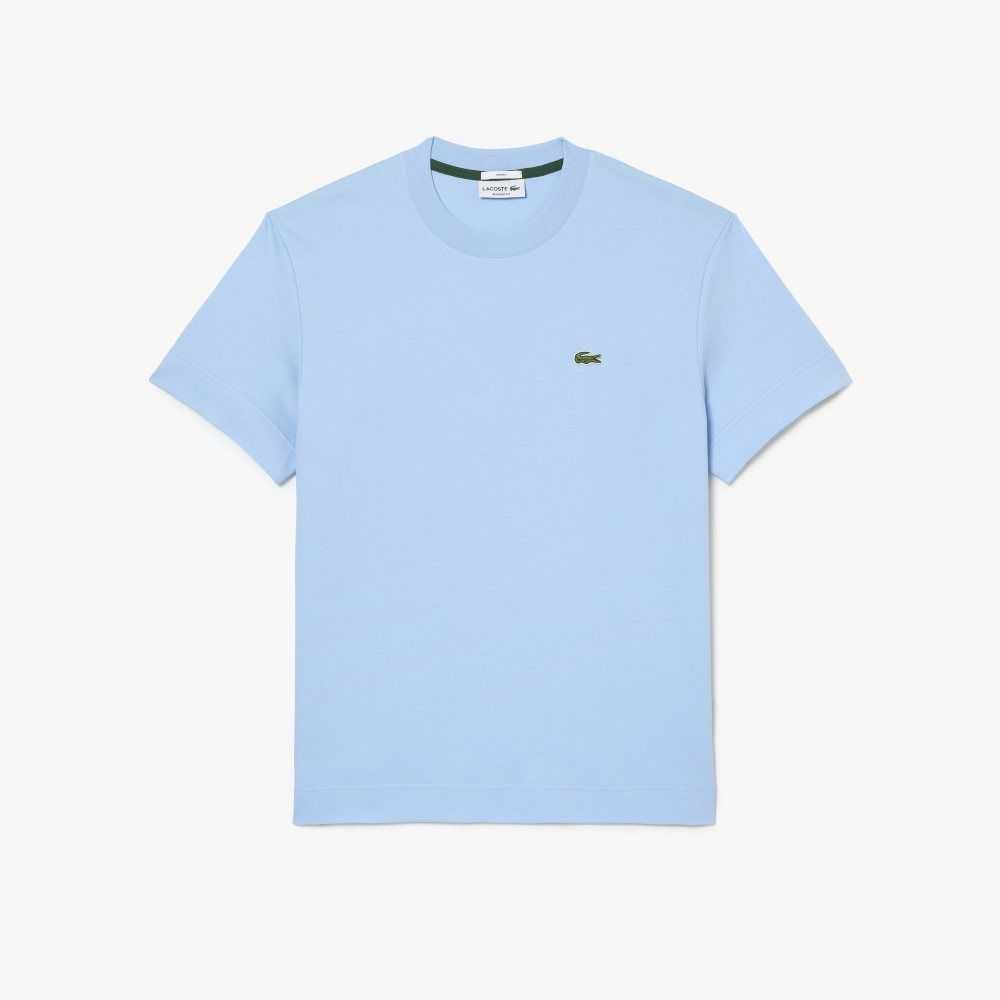 Lacoste Crew Neck Organic Algodon Azules | 3917-VFORE