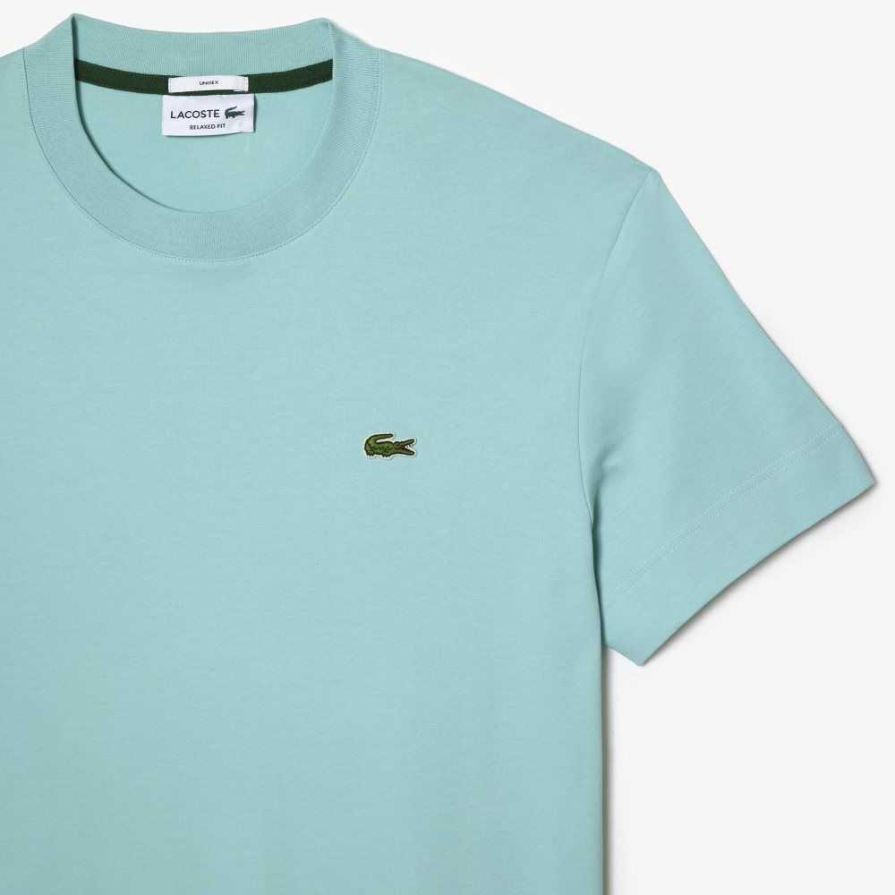 Lacoste Crew Neck Organic Algodon Verde Menta | 8561-KXFZN