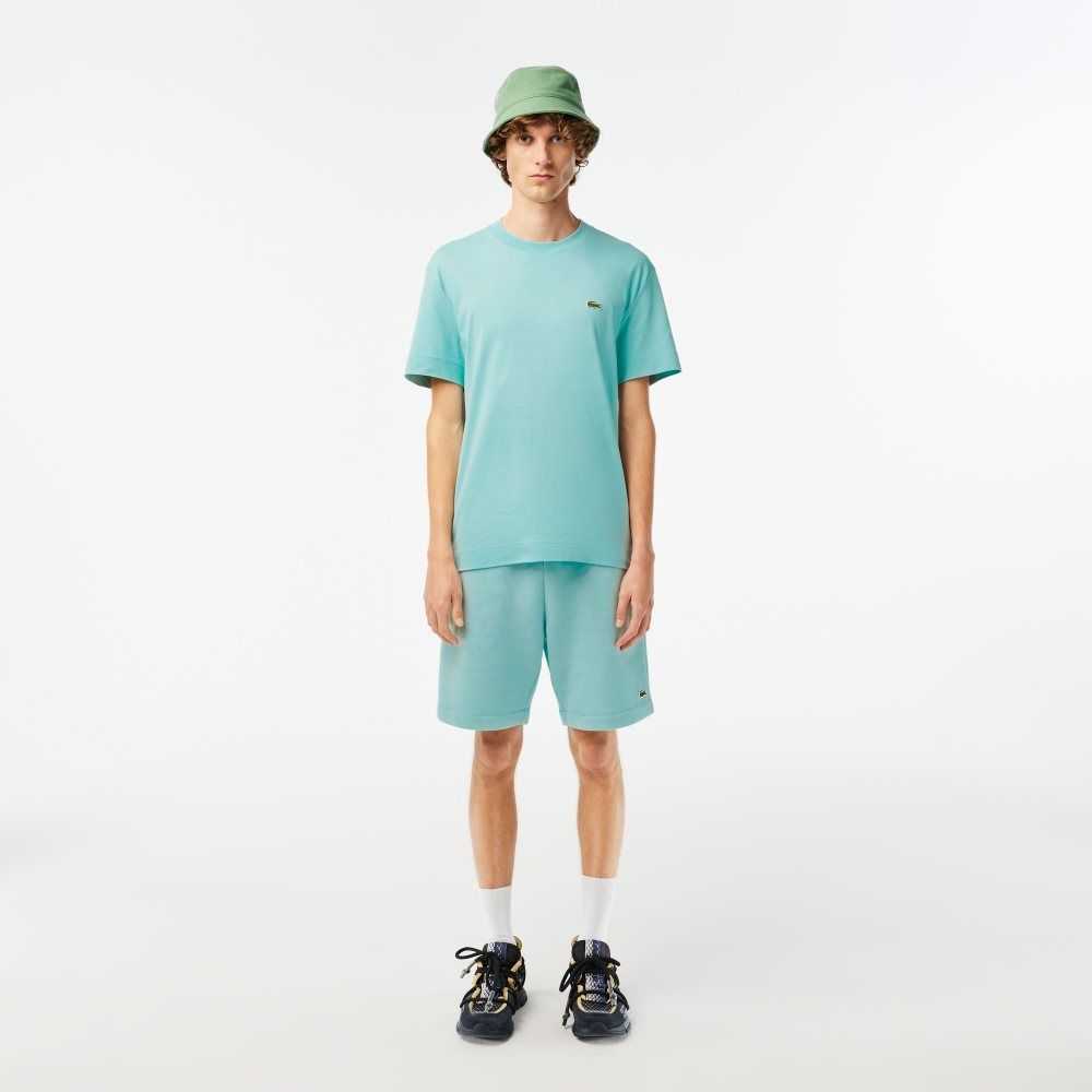 Lacoste Crew Neck Organic Algodon Verde Menta | 8561-KXFZN