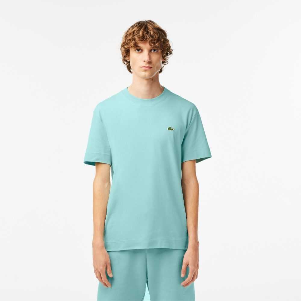 Lacoste Crew Neck Organic Algodon Verde Menta | 8561-KXFZN