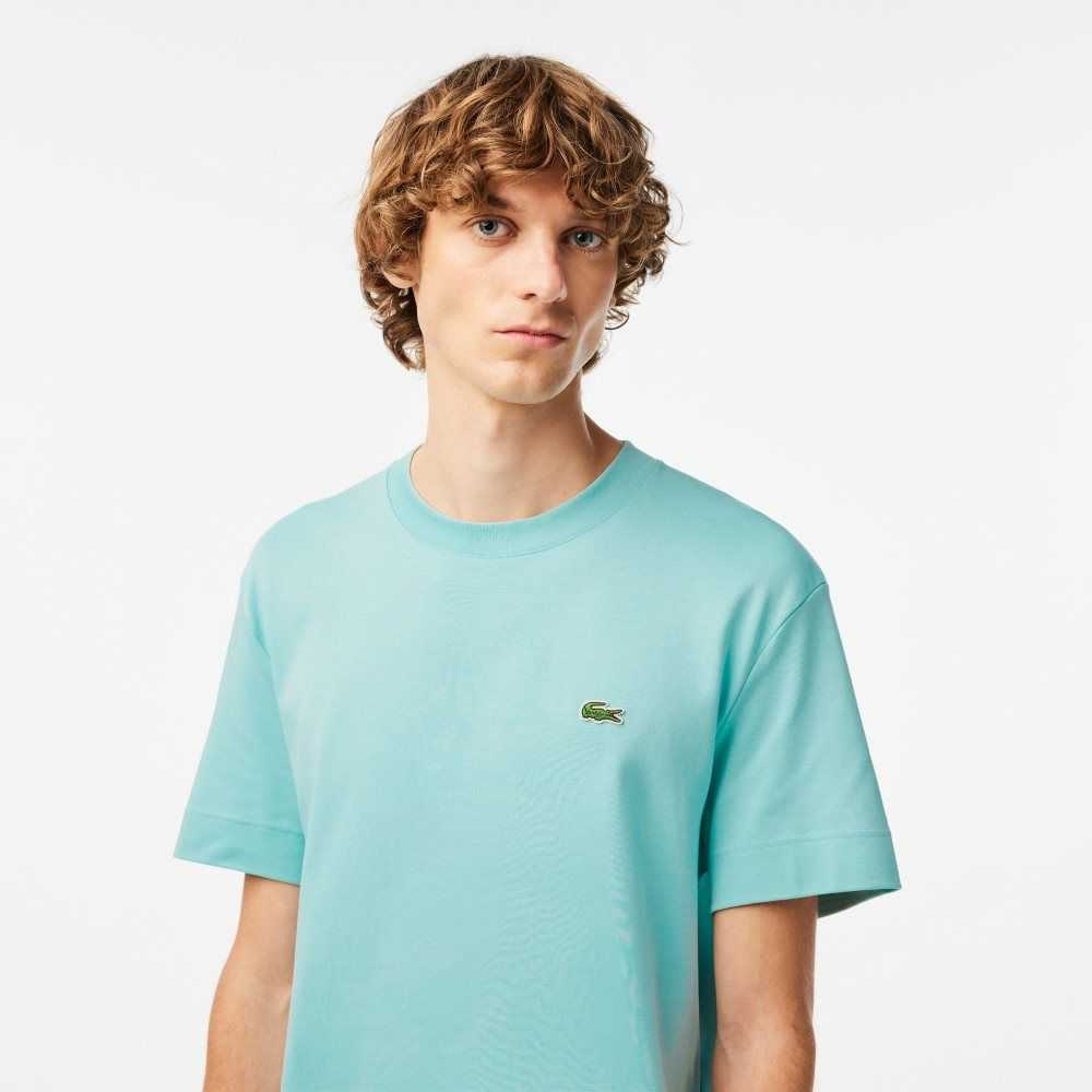 Lacoste Crew Neck Organic Algodon Verde Menta | 8561-KXFZN