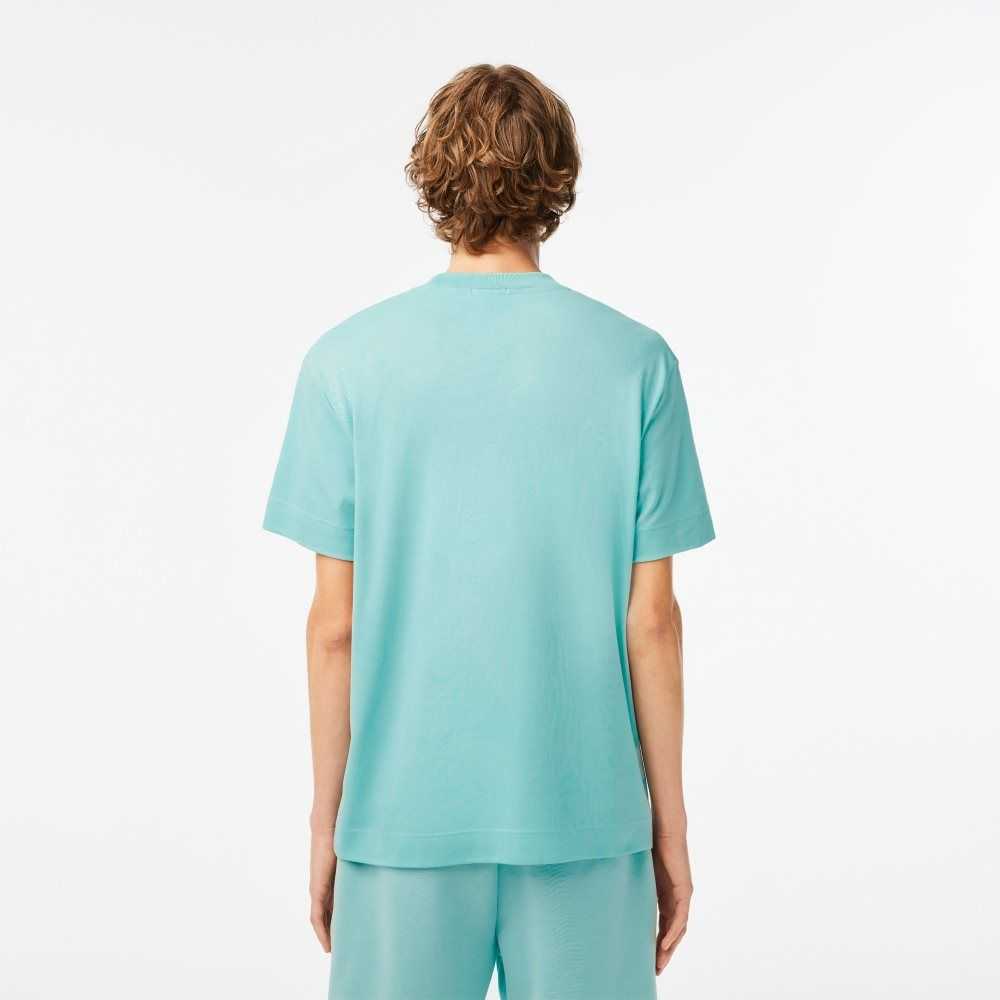 Lacoste Crew Neck Organic Algodon Verde Menta | 8561-KXFZN