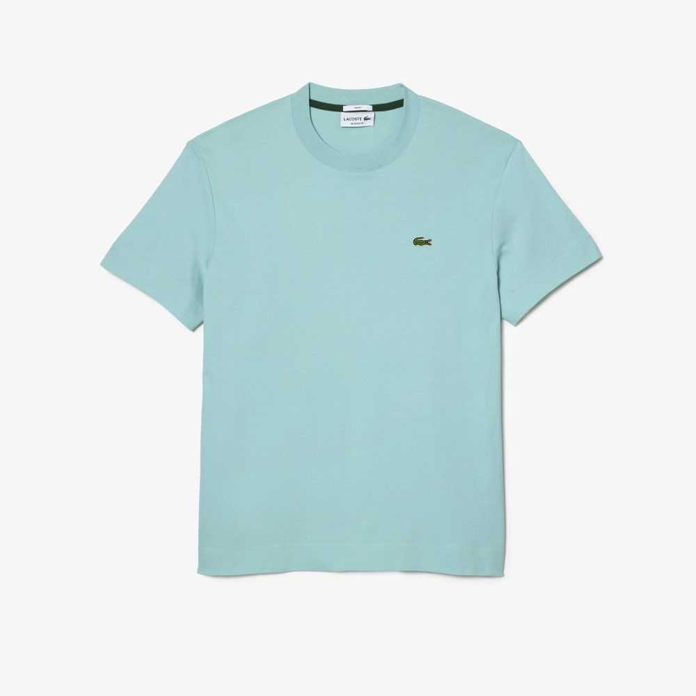 Lacoste Crew Neck Organic Algodon Verde Menta | 8561-KXFZN