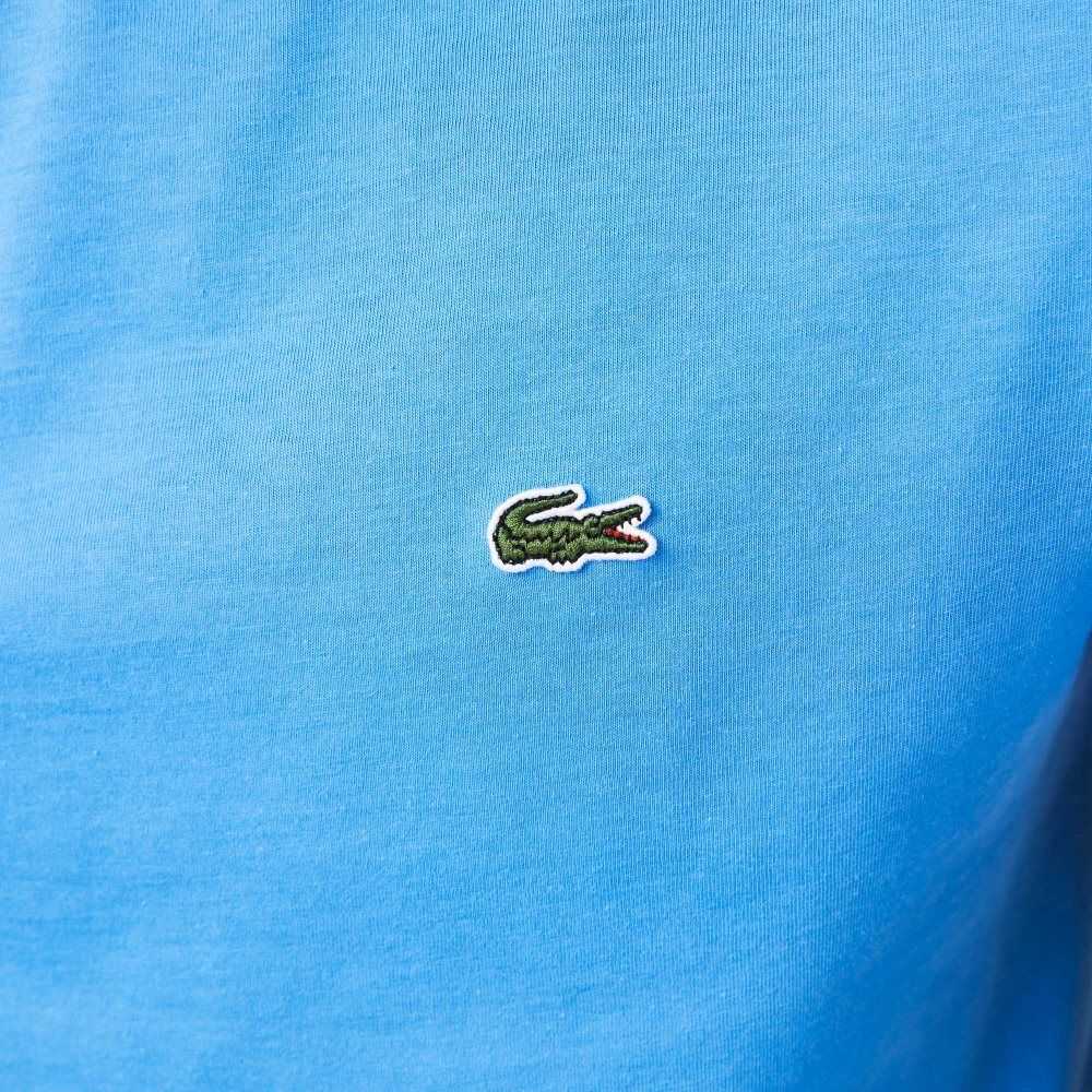 Lacoste Crew Neck Pima Algodon Jersey Azules | 5728-VAZWQ