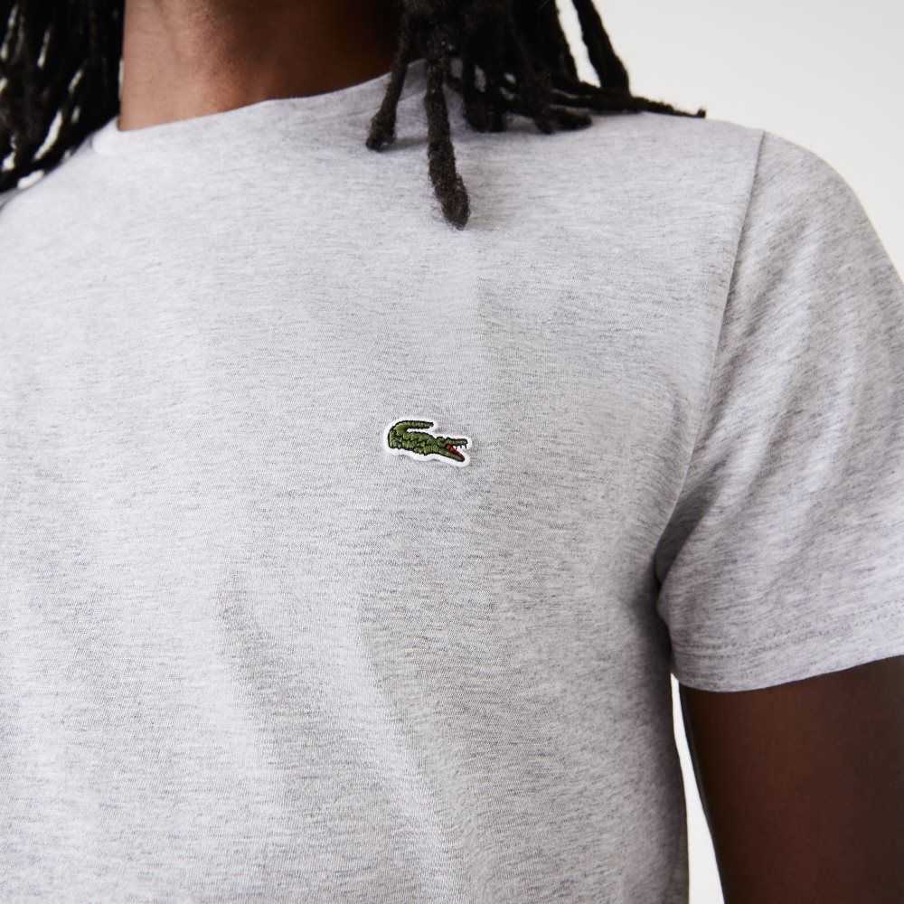 Lacoste Crew Neck Pima Algodon Jersey Gris | 4986-QAZWL