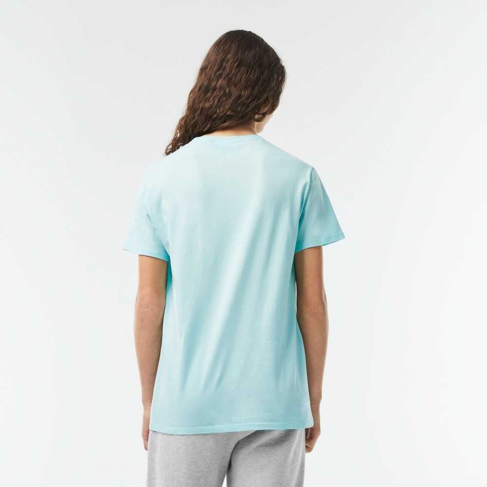 Lacoste Crew Neck Pima Algodon Jersey Verde Menta | 0627-FECZB