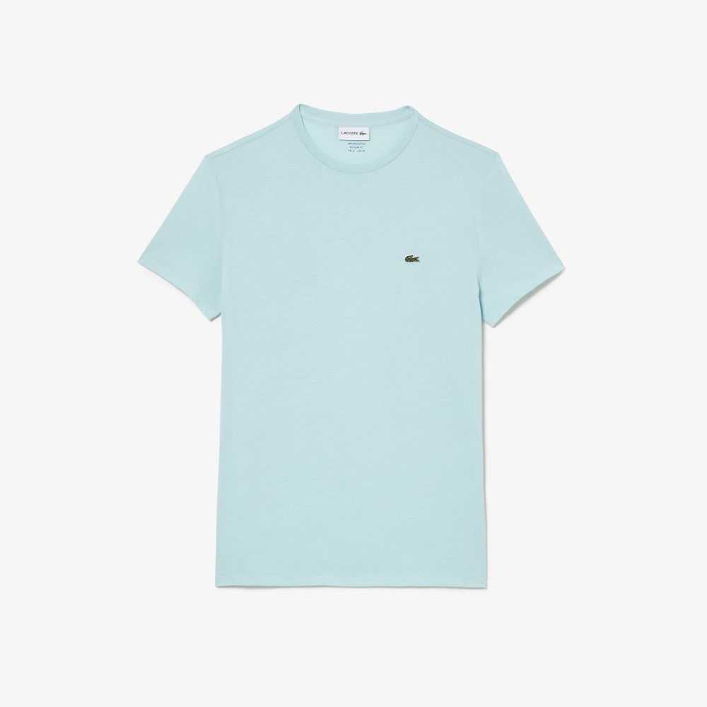 Lacoste Crew Neck Pima Algodon Jersey Verde Menta | 0627-FECZB