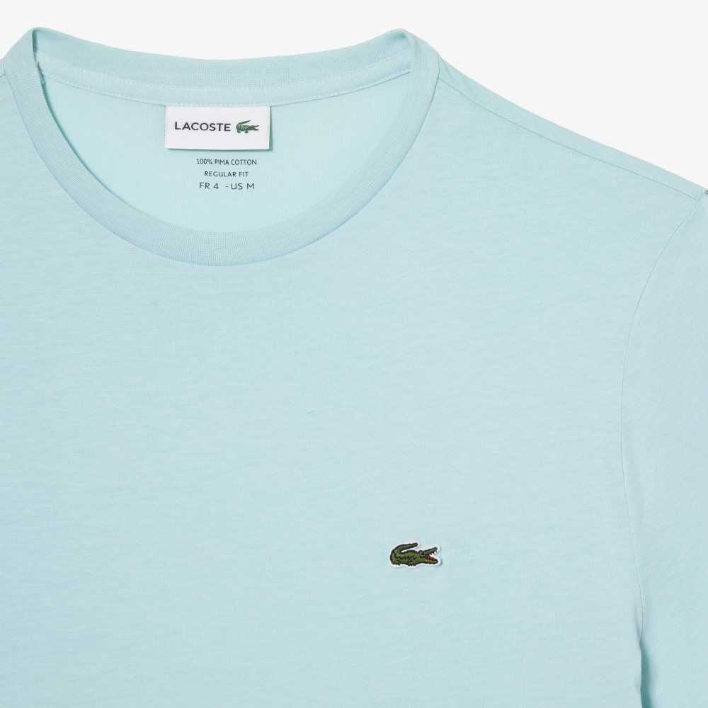 Lacoste Crew Neck Pima Algodon Jersey Verde Menta | 0627-FECZB