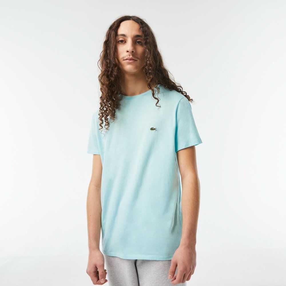 Lacoste Crew Neck Pima Algodon Jersey Verde Menta | 0627-FECZB