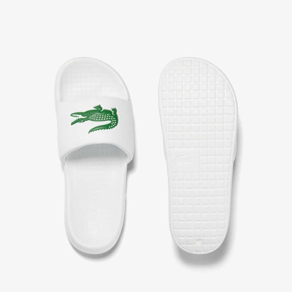 Lacoste Croco 1.0 Blancas Verde | 9725-BSEAX