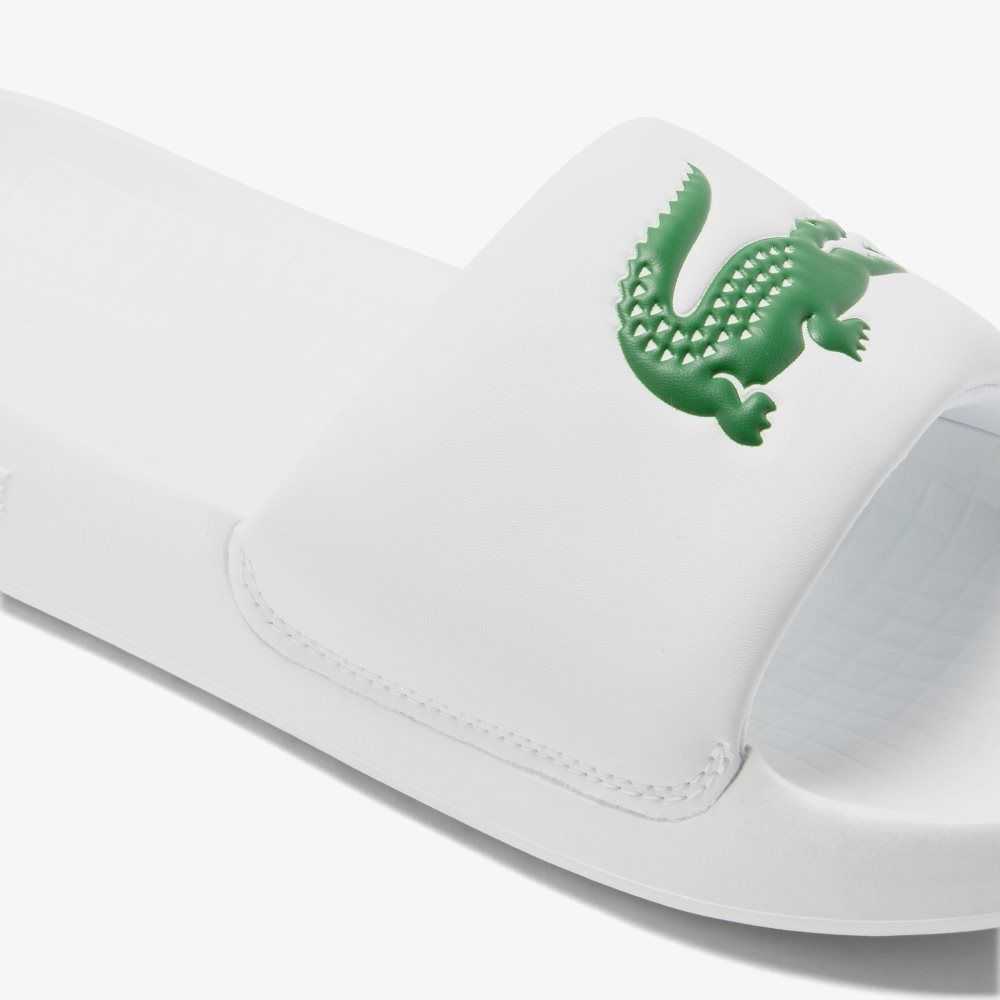 Lacoste Croco 1.0 Blancas Verde | 9725-BSEAX