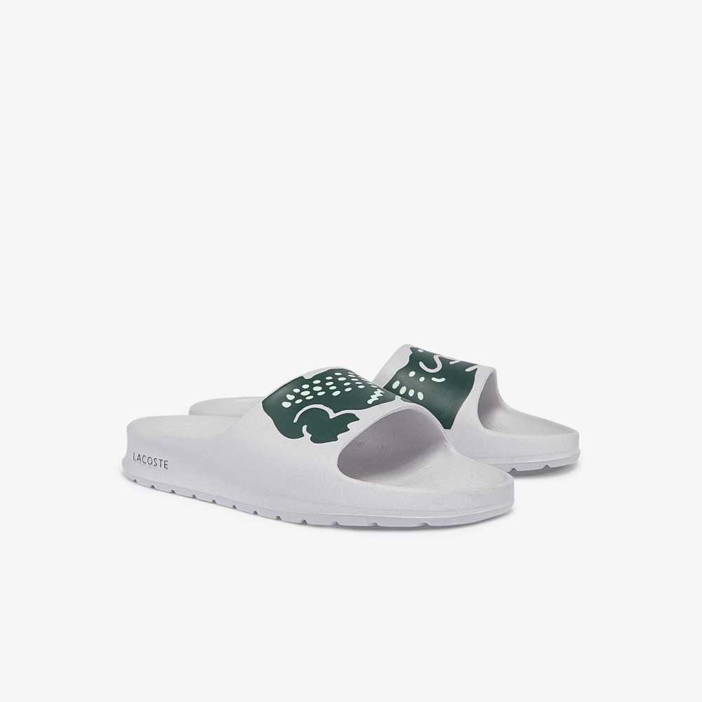 Lacoste Croco 2.0 Print Blancas Verde Oscuro | 2136-BDFWX