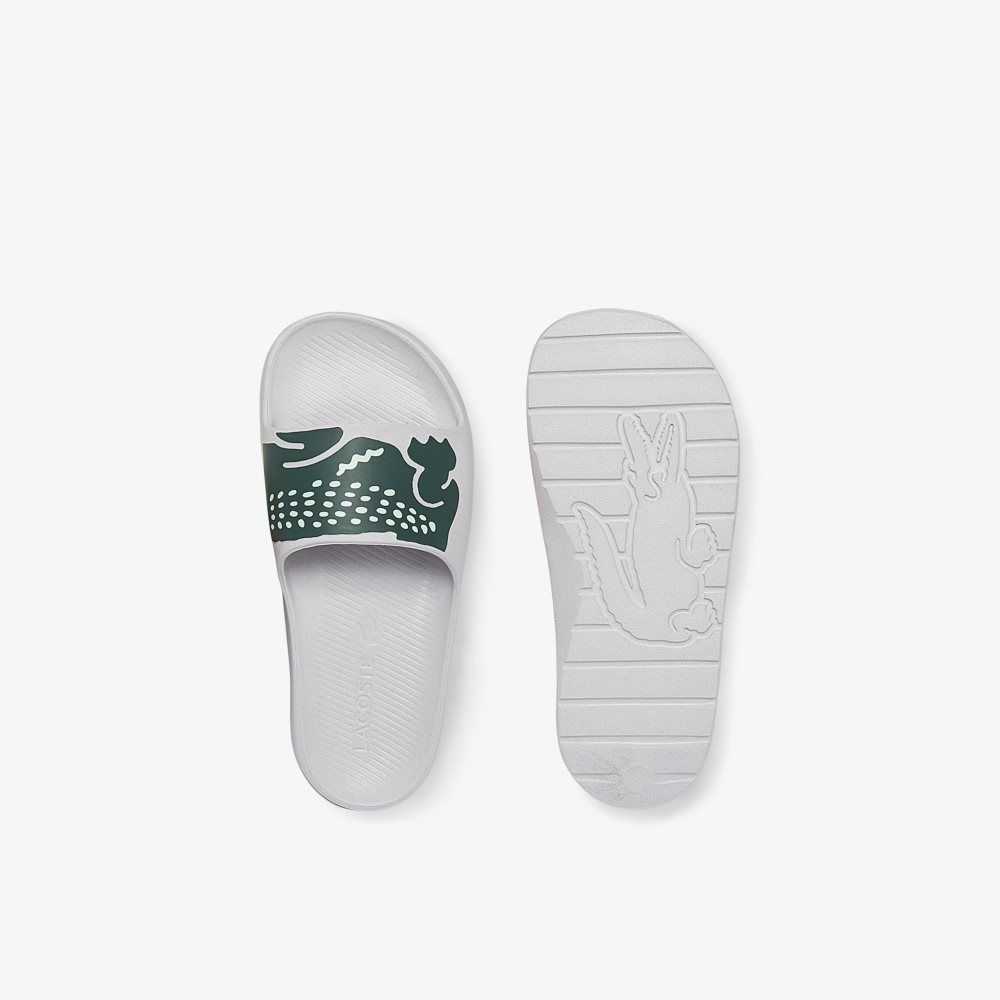 Lacoste Croco 2.0 Print Blancas Verde Oscuro | 2136-BDFWX