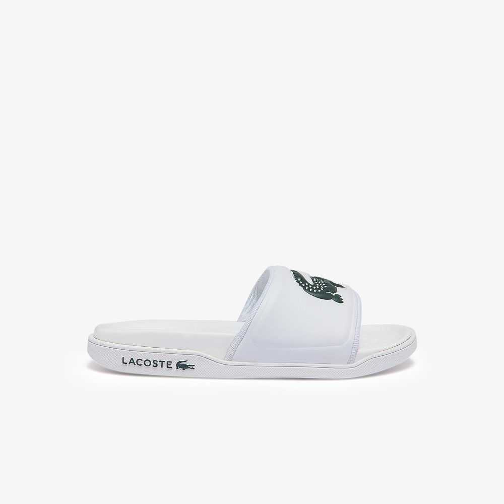 Lacoste Croco Dualiste Logo Correa Blancas Verde Oscuro | 3790-HAFSG