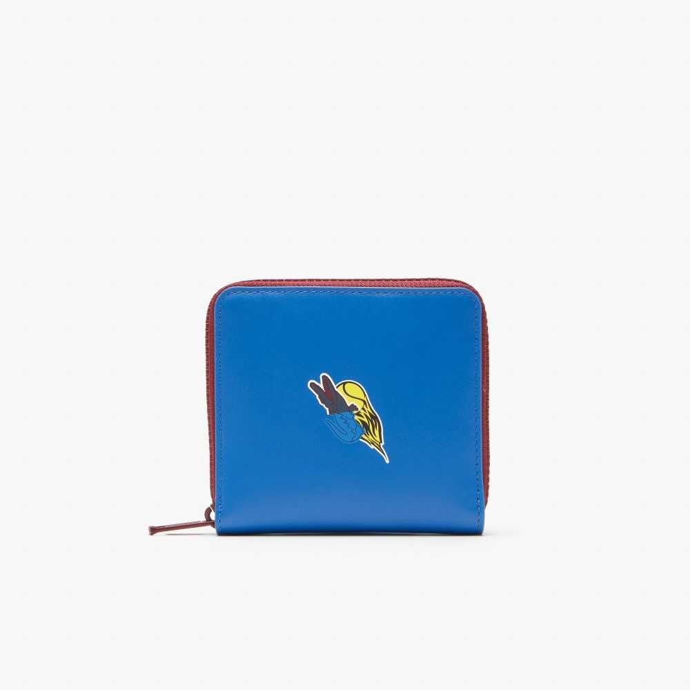 Lacoste Crocodile Badge Zip Wallet Multicolor | 4582-CQITK