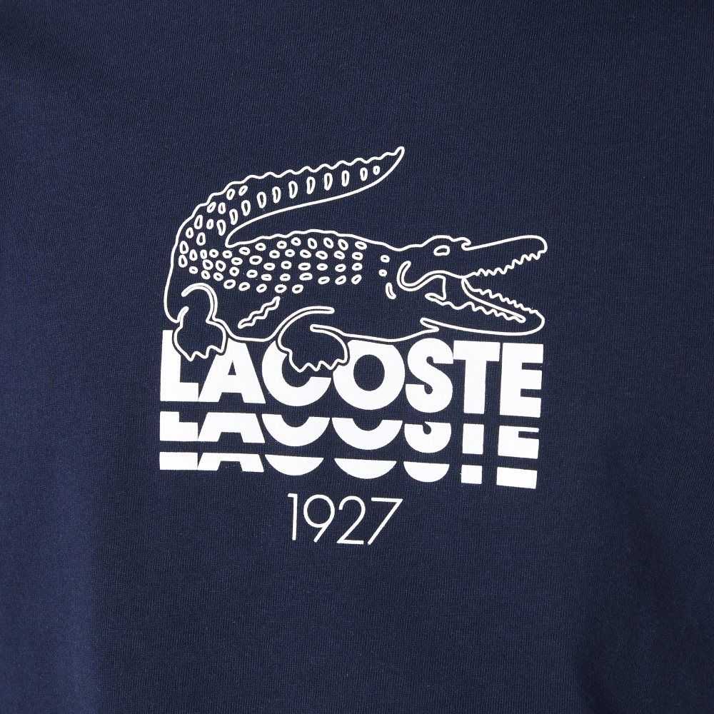 Lacoste Crocodile Branding Crew Neck Algodon Azul Marino Azules | 1962-NJIVD