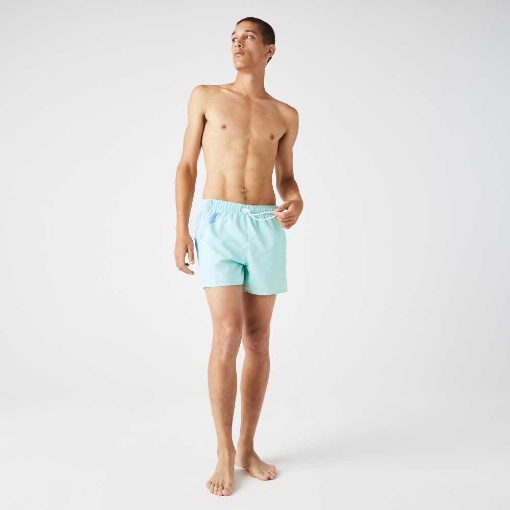 Lacoste Crocodile Built-In Mesh Boxer Turquesa | 0743-UPAYT