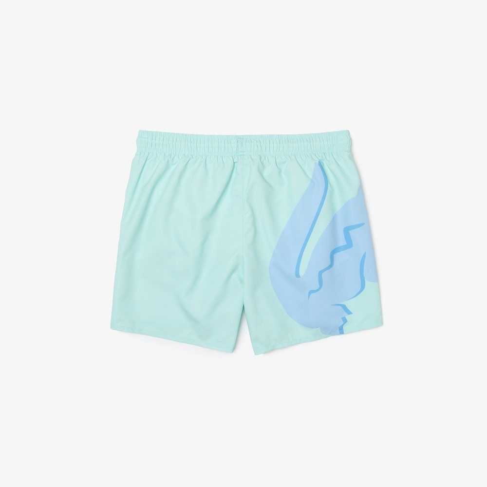 Lacoste Crocodile Built-In Mesh Boxer Turquesa | 0743-UPAYT