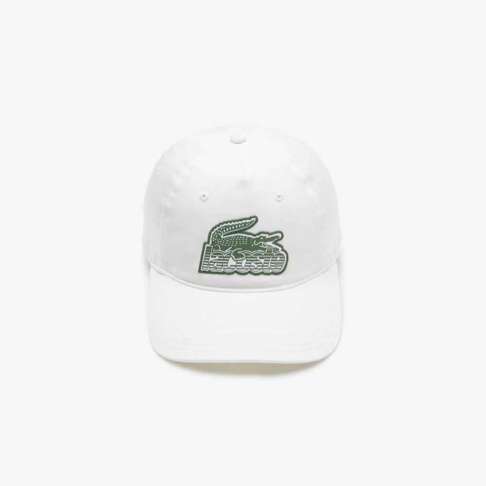 Lacoste Crocodile Patch Branded Blancas | 6324-KONMF