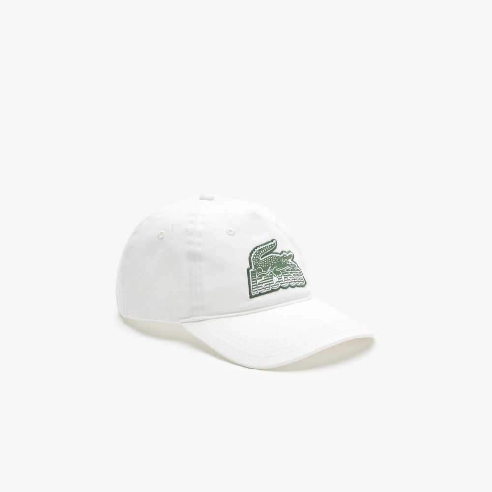 Lacoste Crocodile Patch Branded Blancas | 6324-KONMF