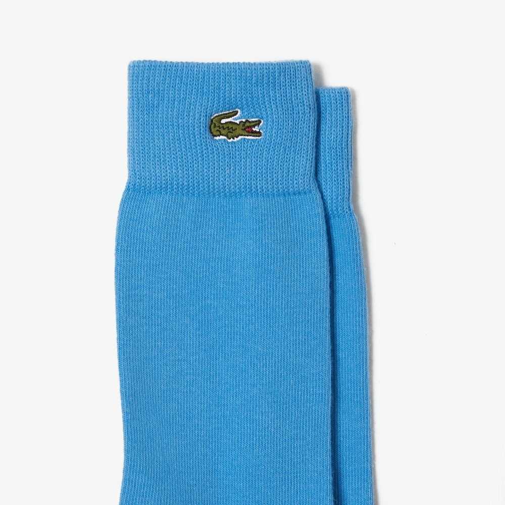 Lacoste Crocodile Pattern Sock Three-Pack Marrones Blancas Verde Negras Azules | 3294-CUYTW