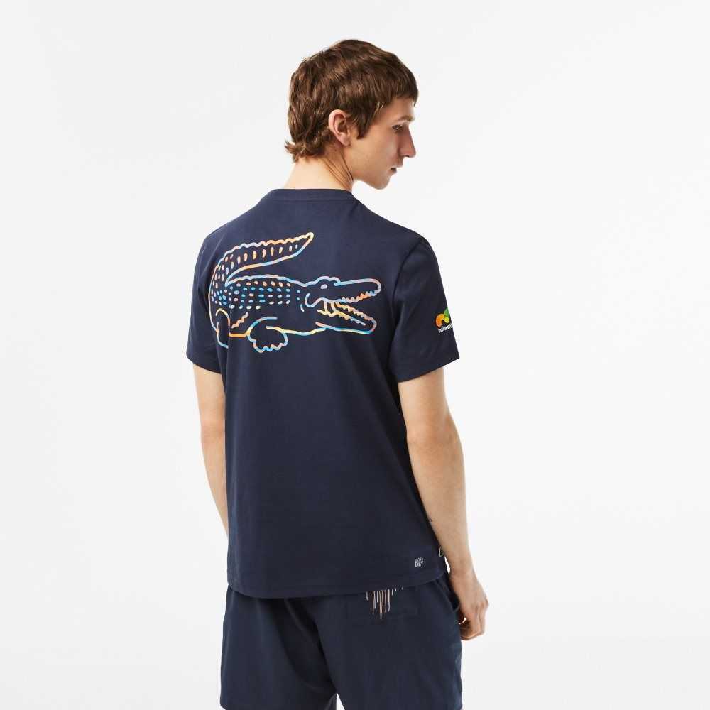 Lacoste Deporte Miami Open Edition Azules | 0789-NTHDP