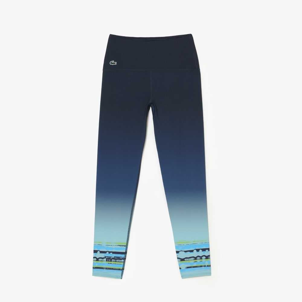 Lacoste Deporte Miami Open Edition Leggings Azules | 2670-GDEFT