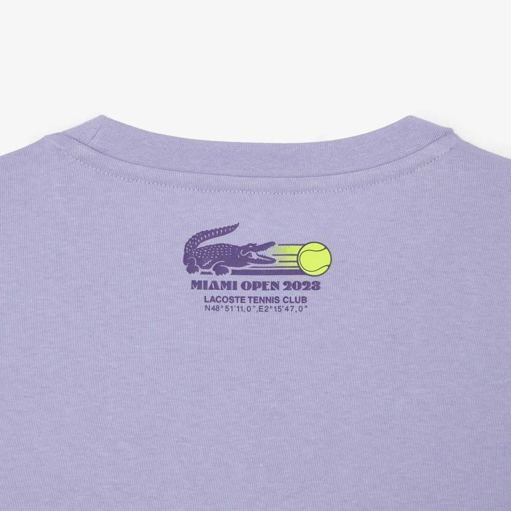 Lacoste Deporte Miami Open Edition Moradas | 5493-XGRMT