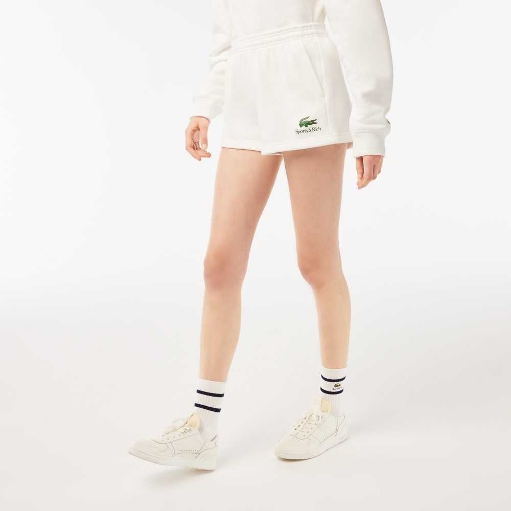 Lacoste Deportivo & Rich Fleece Blancas | 7193-CVGSQ