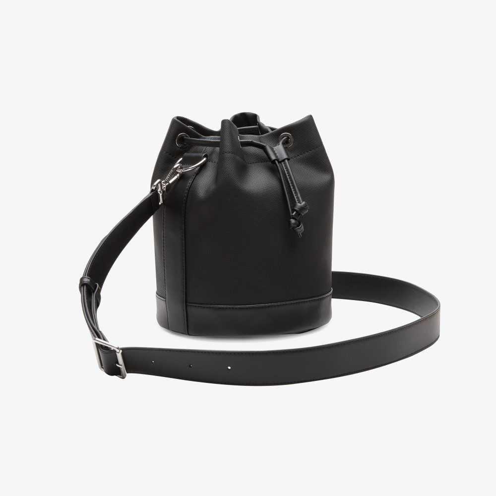 Lacoste Detachable Correa Bucket Negras | 3821-NTRWJ