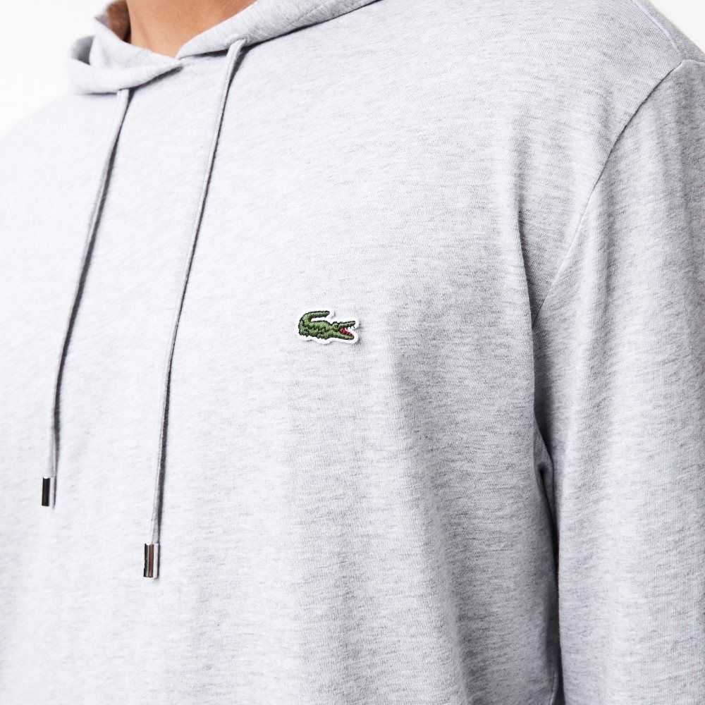 Lacoste Encapuchado Algodon Jersey Sweatshirt Gris | 3196-NRXQL