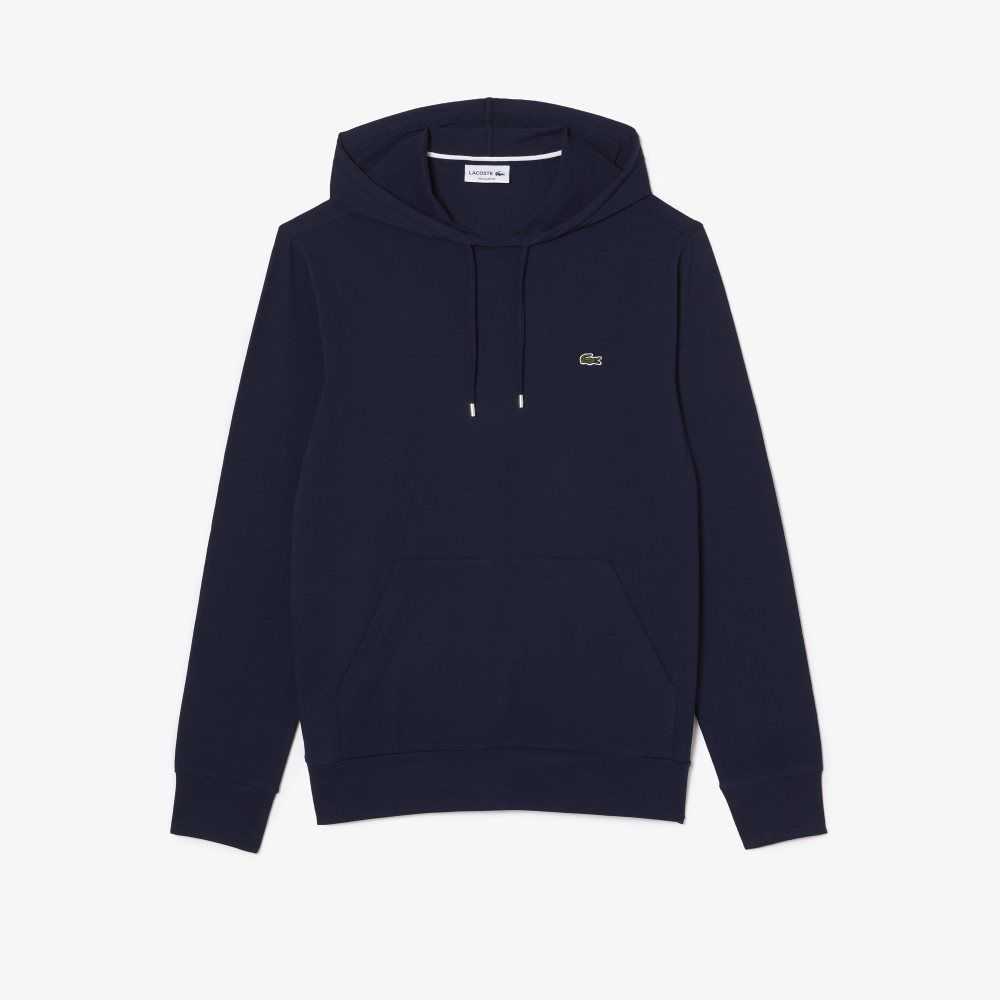 Lacoste Encapuchado Algodon Jersey Sweatshirt Azul Marino Azules | 4580-POIAG