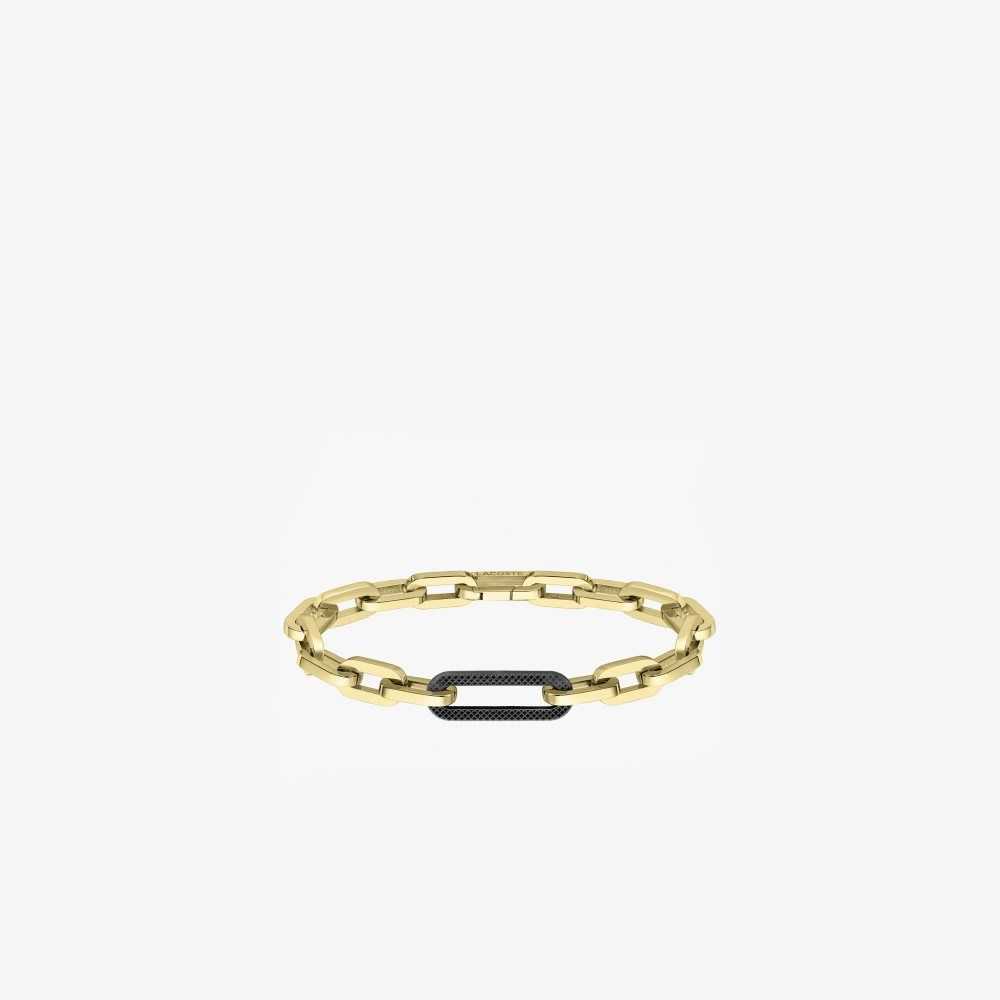 Lacoste Ensemble Bracelet Amarillo Doradas Negras | 4695-ELVNI