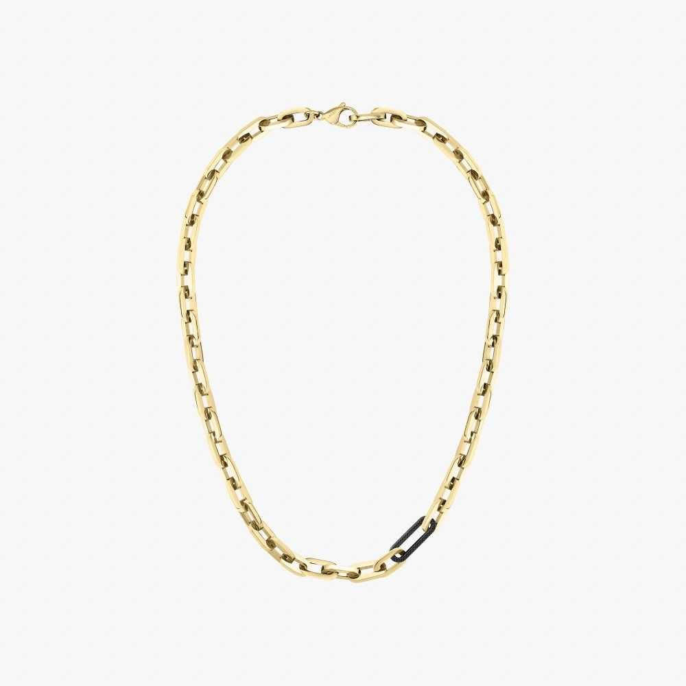 Lacoste Ensemble Necklace Amarillo Doradas Negras | 8019-TYDGM